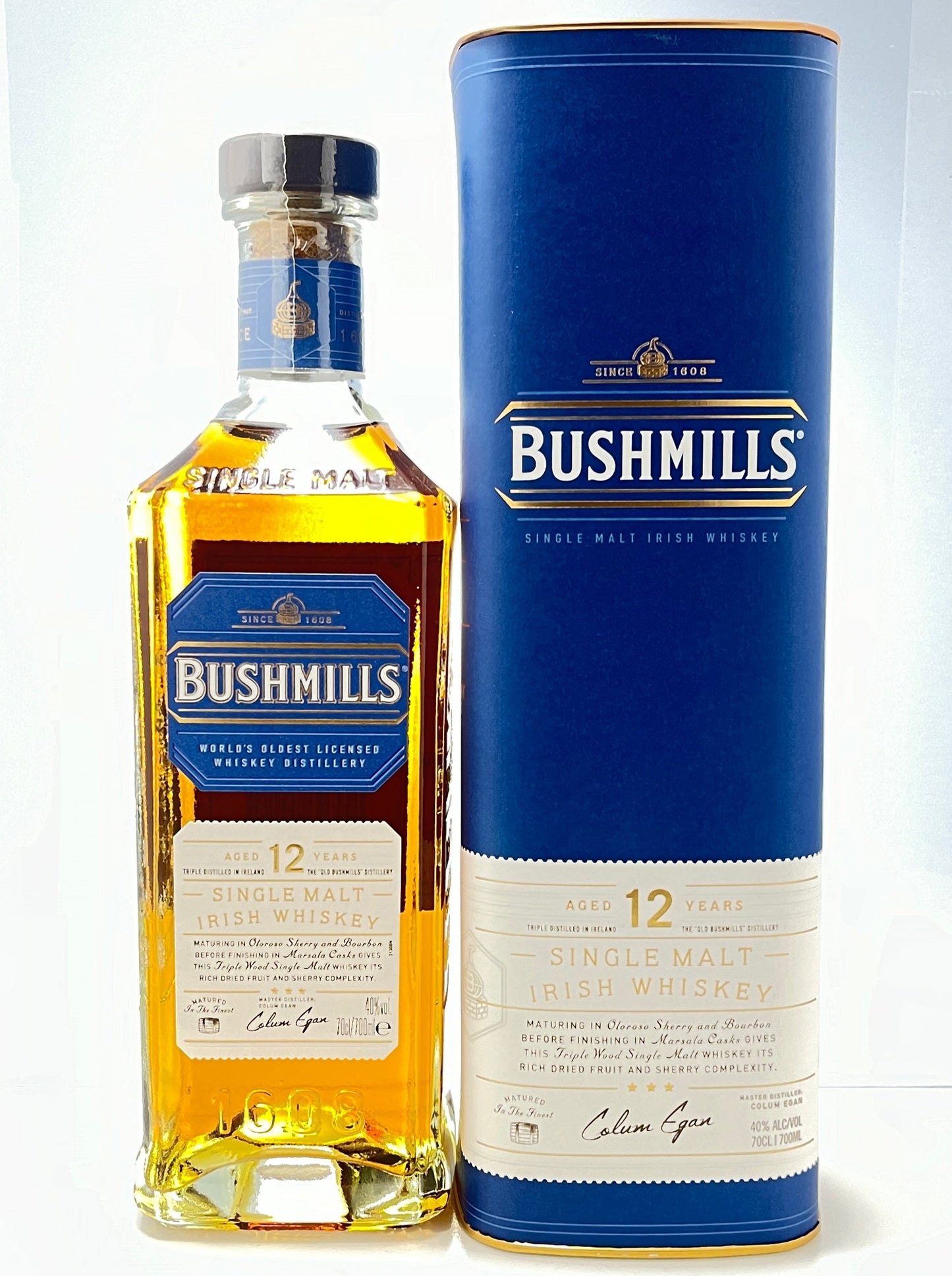 ブッシュミルズ シングルモルト 12年700ml【アイリッシュウイスキー】